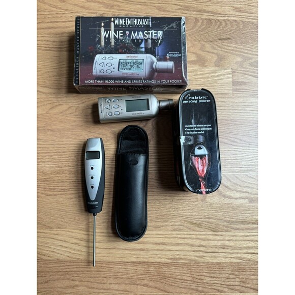 Wine Accessories‎ Aerator Temp Gauge Wine Rater/Reviewer 3 Items, Tested - Picture 1 of 8